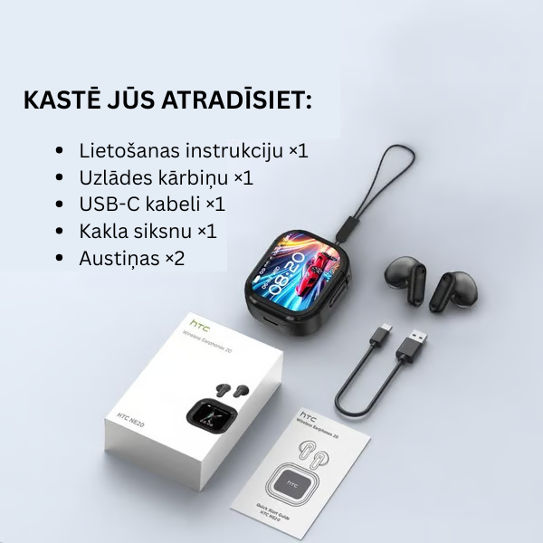 Mākslīgā intelekta tulkošanas austiņas ar viedo ekrānu