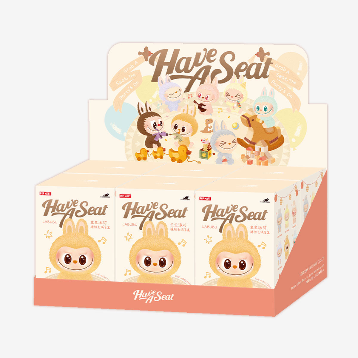 LABUBU | Plīša piekariņš "Have a Seat" kolekcijas pārsteiguma kastīte Pop Mart
