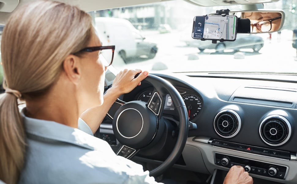 360 grādu rotējošs automašīnas tālruņa turētājs