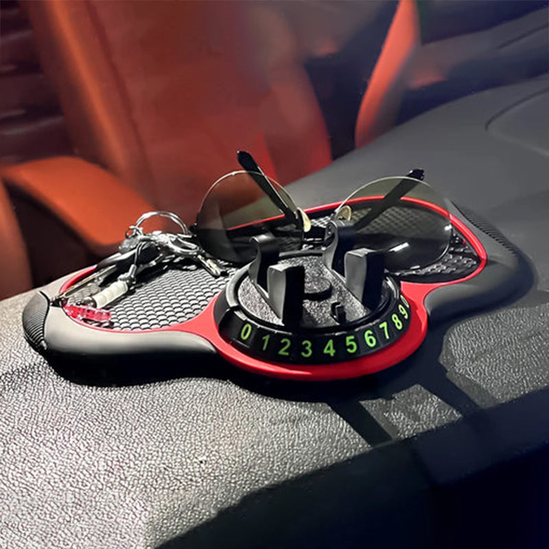 Pretslīdes paklājiņš ar tālruņa turētāju automašīnai