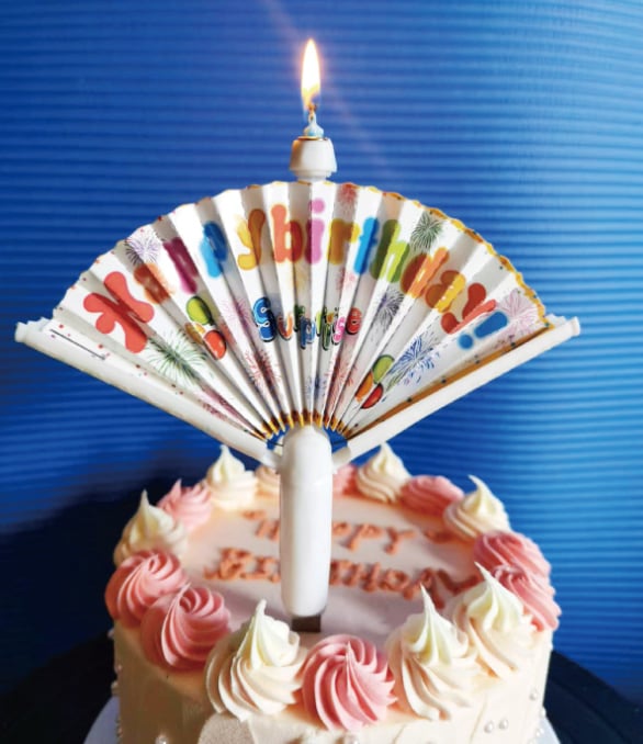 Atkārtoti lietojama dzimšanas dienas svece ar ventilatoru - LABĀKĀ DĀVANA ĢIMENEI 🎂🎁