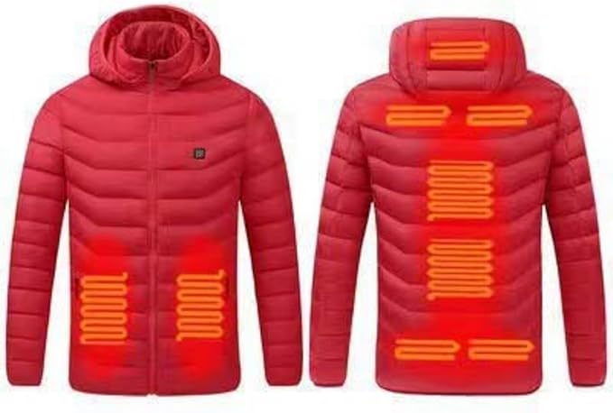 Vīriešu silta ziemas jaka ar papildus sildīšanu