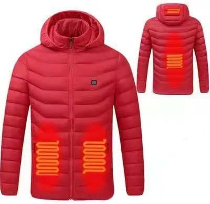 Vīriešu silta ziemas jaka ar papildus sildīšanu