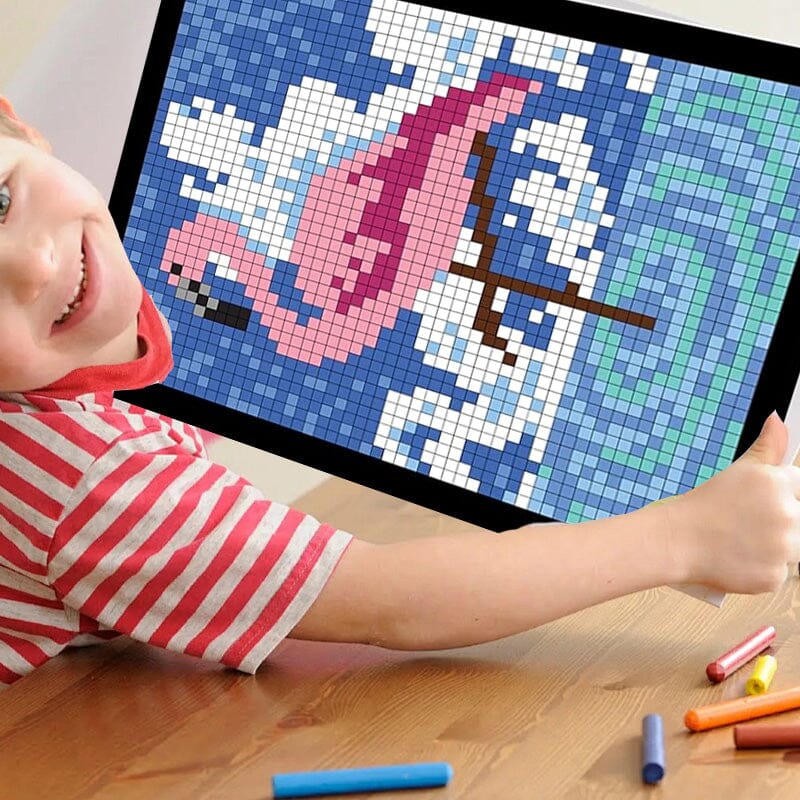 100 QUEST krāsojamā grāmata ar cipariem