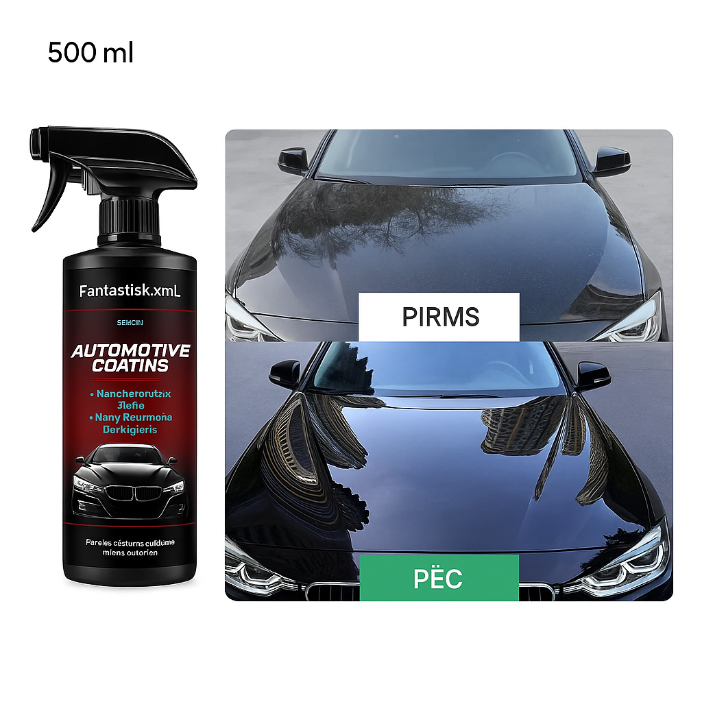 Ultimat 500 ml automobiļa aizsardzība – hidrofobisks slānis, nano keramikas pulēšana, izcila cietība un spīdums ilgtermiņa aizsardzībai