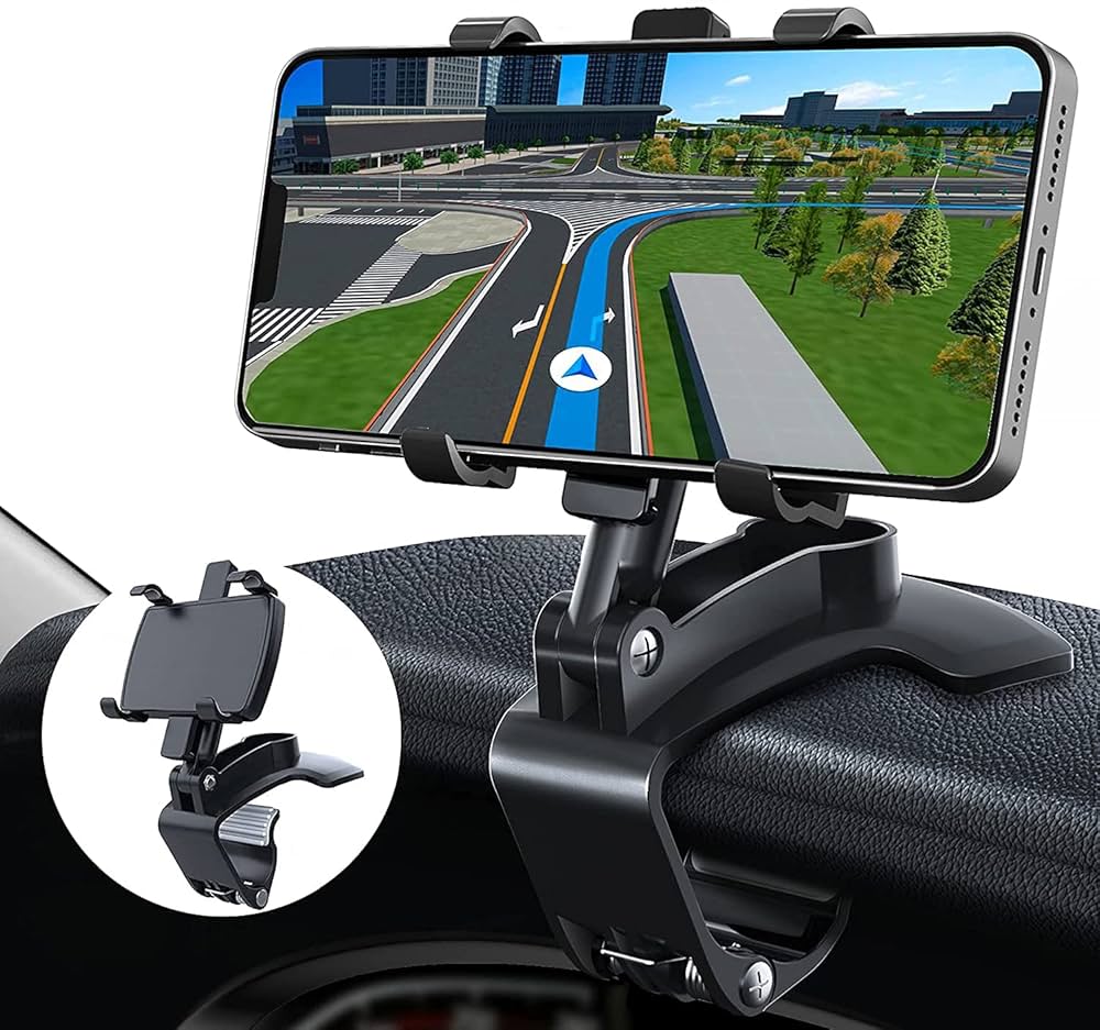 360 grādu rotējošs automašīnas tālruņa turētājs