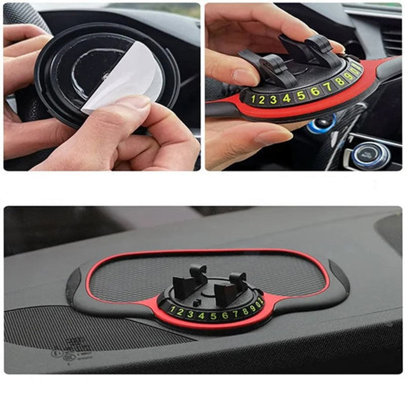 Pretslīdes paklājiņš ar tālruņa turētāju automašīnai