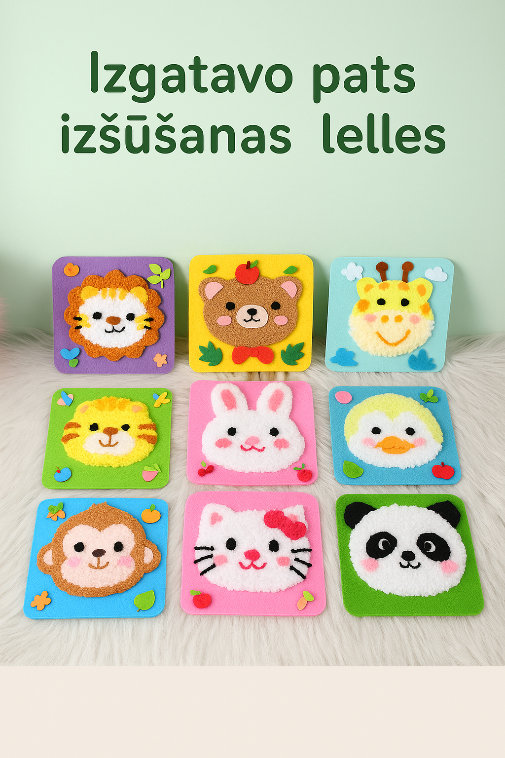 Izšūstamās lellītes bērniem