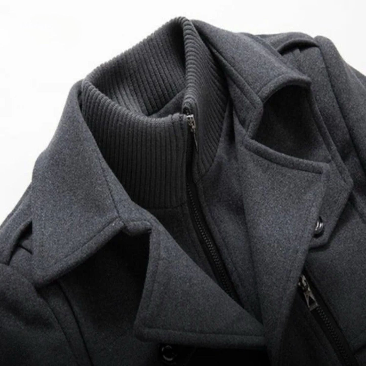 WoolGuard™ Peaky Blinders ziemas mētelis | Grezns vīriešu mētelis ar dubulto apkakli