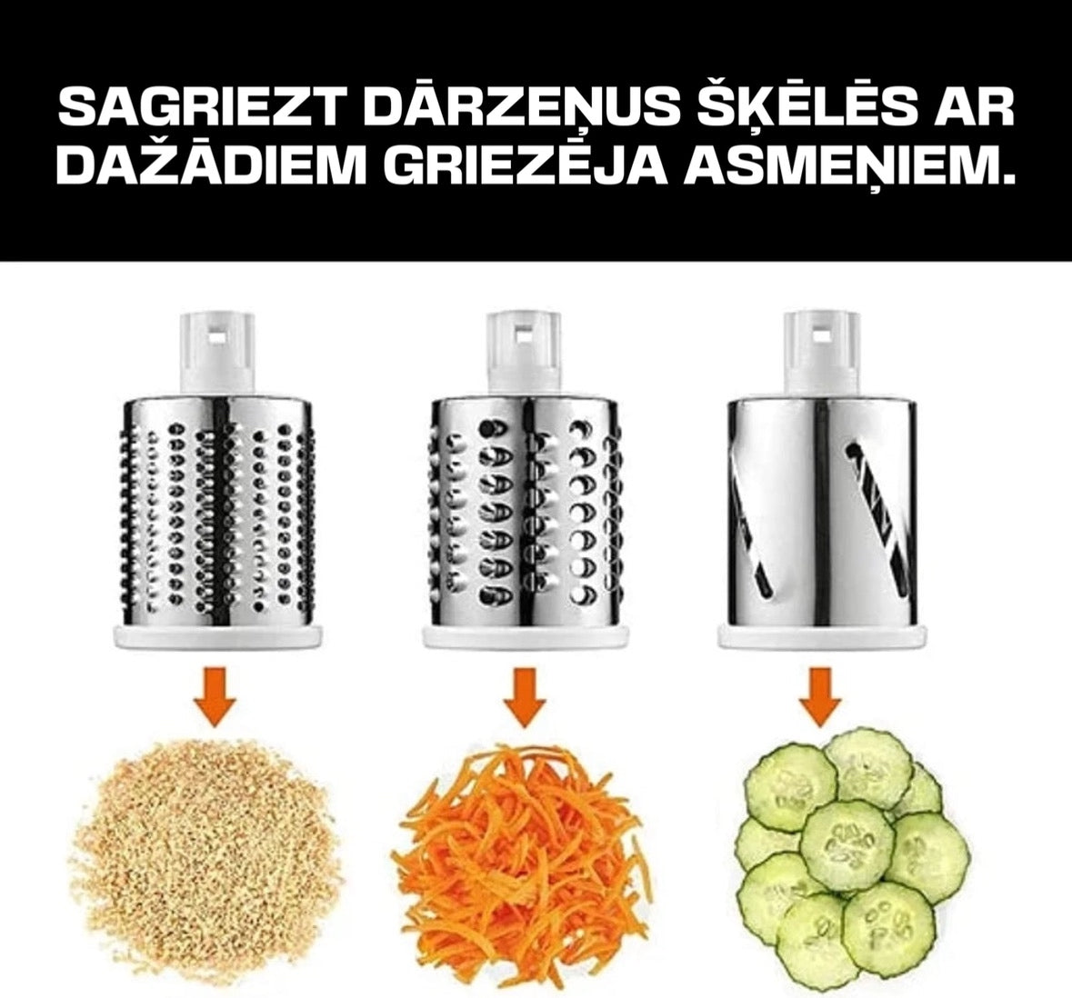 "4 in 1" dārzeņu smalcinātājs