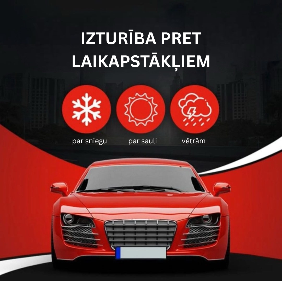 Neredzamā numura zīmju izsmidzināšanas līdzeklis
