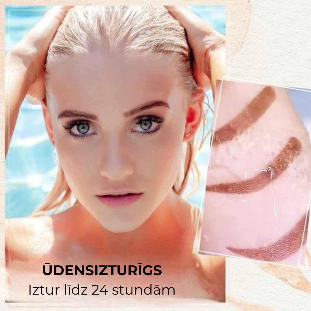 💥 Perfektais uzacu trafaretu un spiedoga komplekts