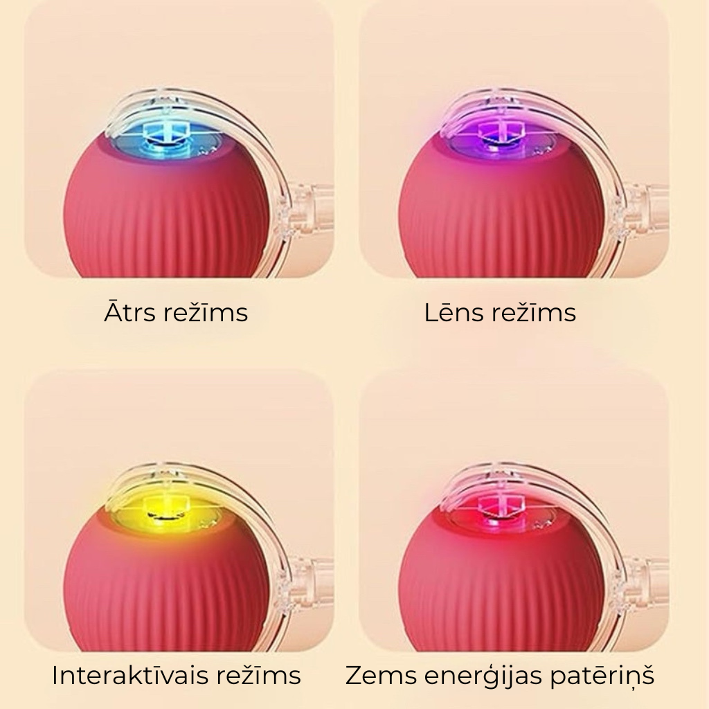 Gudrais automātiski ripojošais mājdzīvnieku bumbiņš