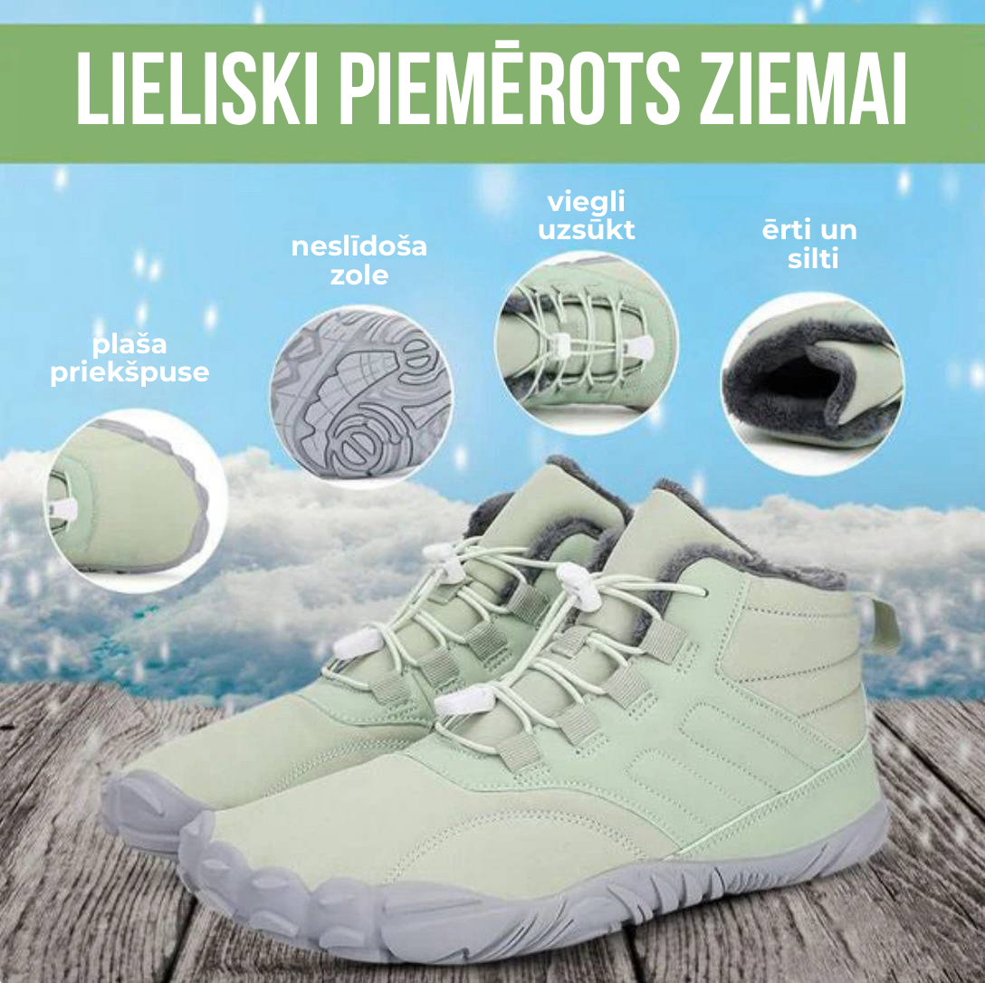 Neslīdoši un necaurlaidīgi ziemas zābaki