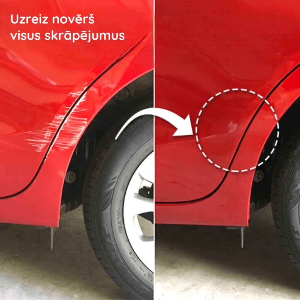 Skrāpējumu maskēšanas aerosols automašīnām