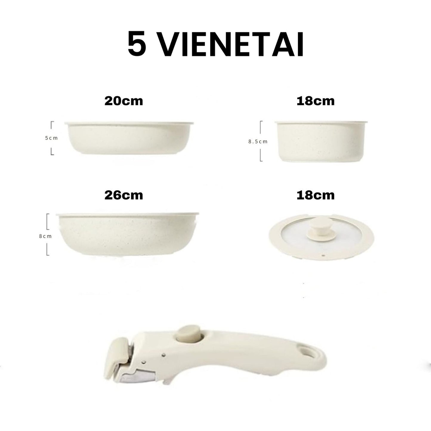 Pannu komplekts | Izturīga, neslīdoša un stilīga gatavošana