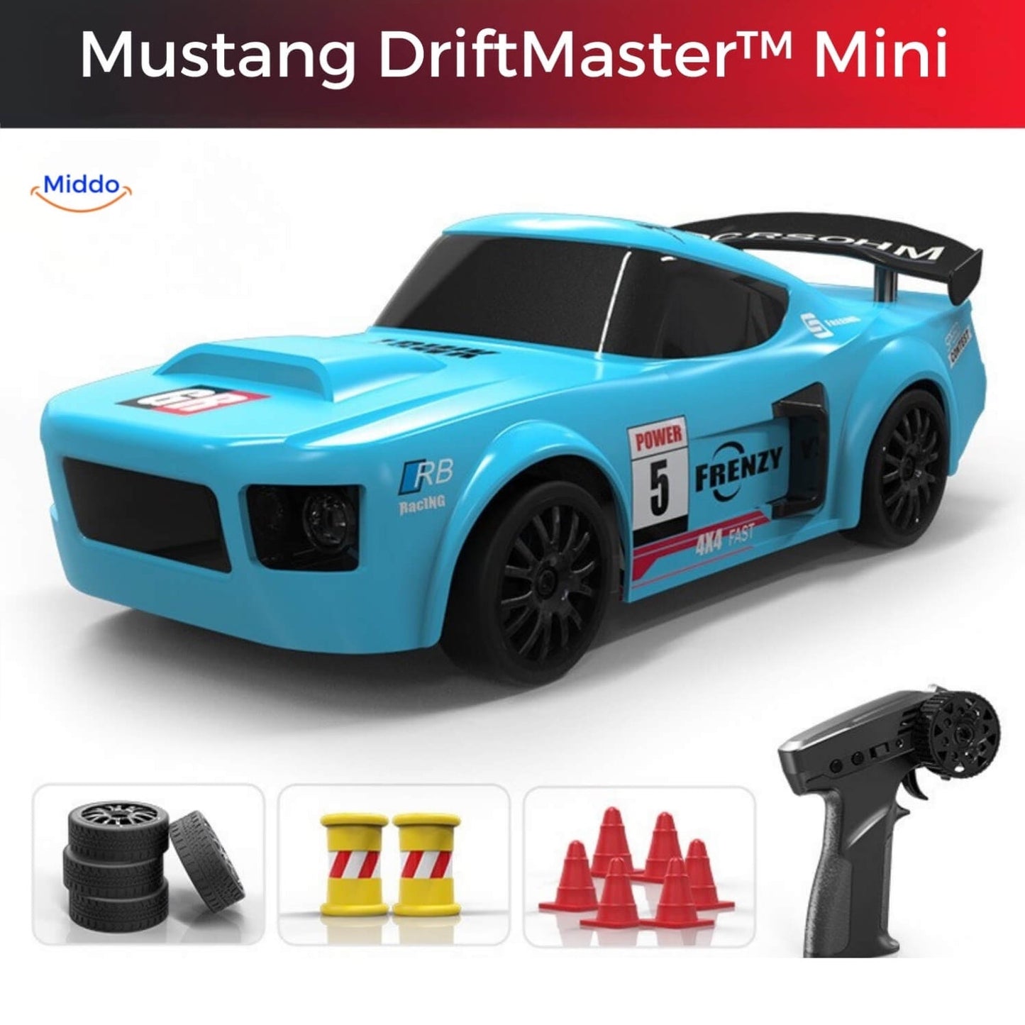 DriftMaster™ GTR | 4WD Drift RC rotaļu auto 🚗💨