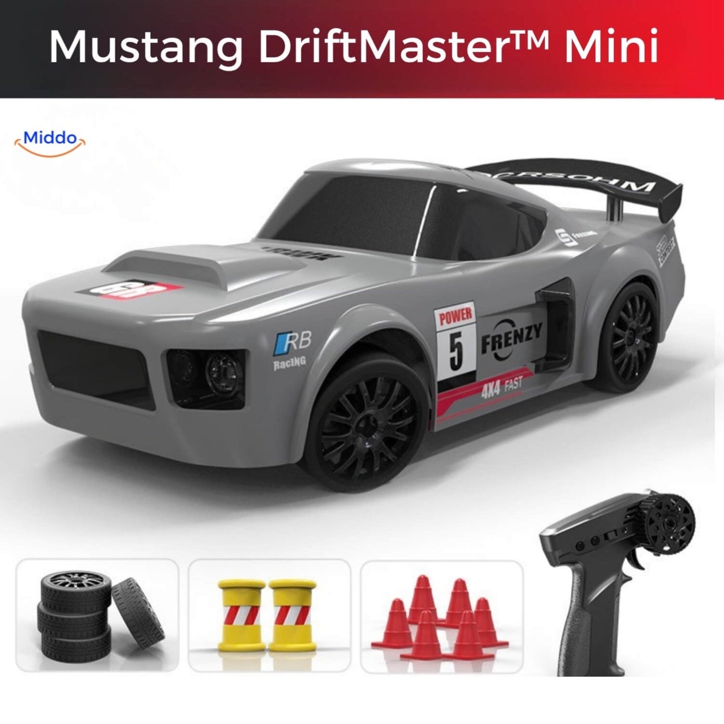DriftMaster™ GTR | 4WD Drift RC rotaļu auto 🚗💨