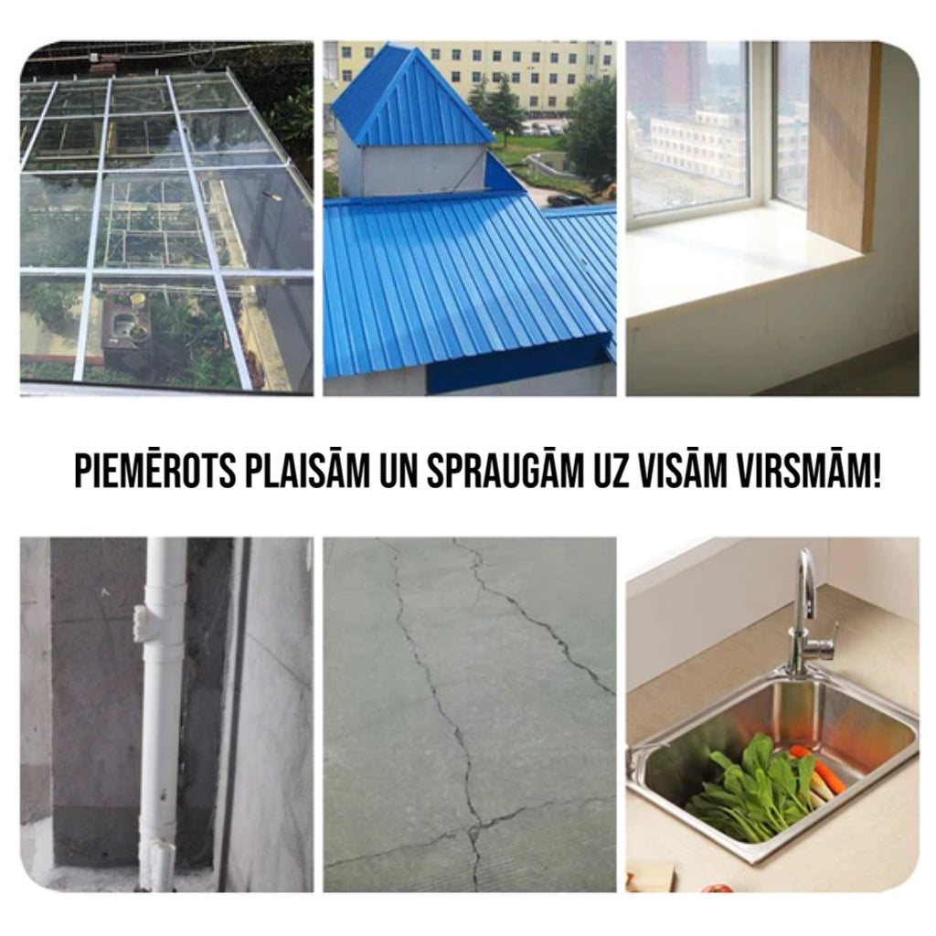 Pašlīmējoša, ūdeni necaurlaidīga, ārpuses lente