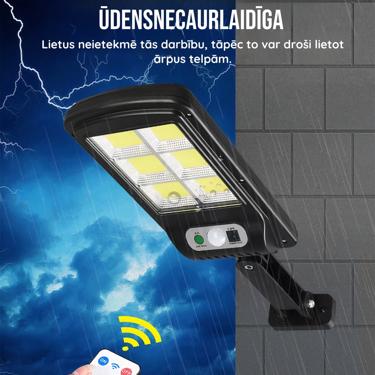 Ar saules enerģiju darbināma LED lampa