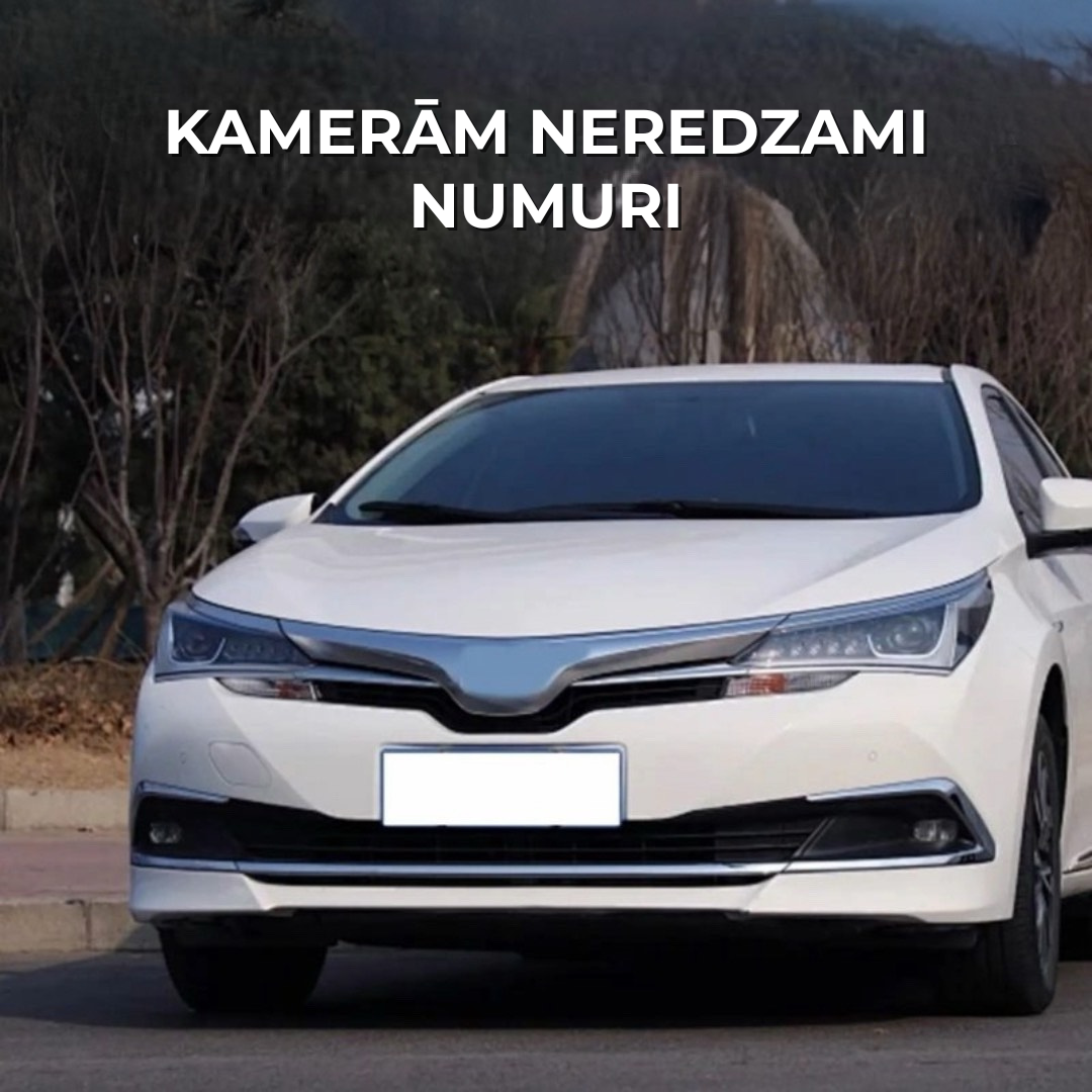 Neredzamā numura zīmju izsmidzināšanas līdzeklis