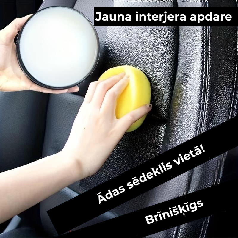 Ādas automobiļa sēdekļu kopšanas smēre