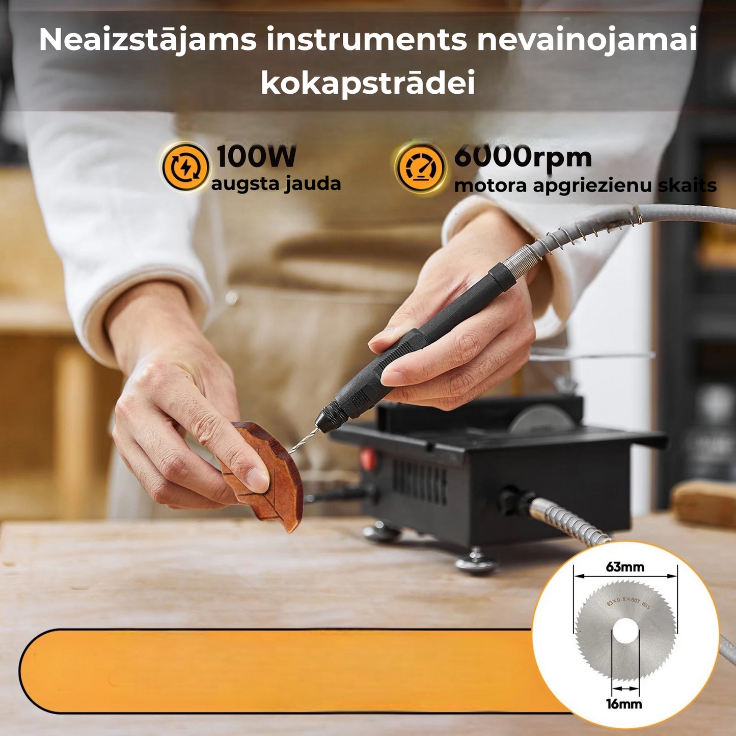 Mini daudzfunkcionālais galda zāģis