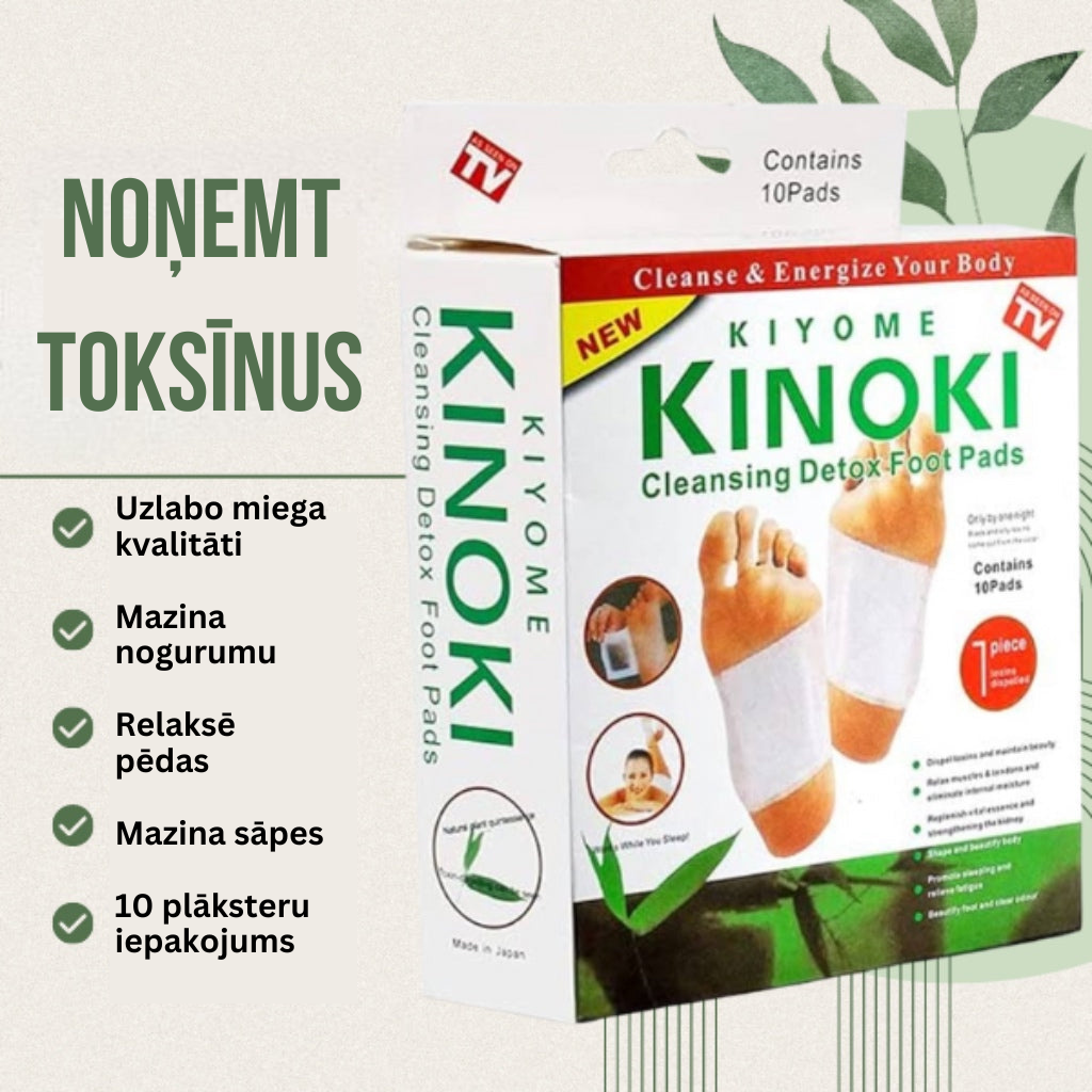 Detoksikācijas plāksteri kājām (10 gabaliņu iepakojumā)