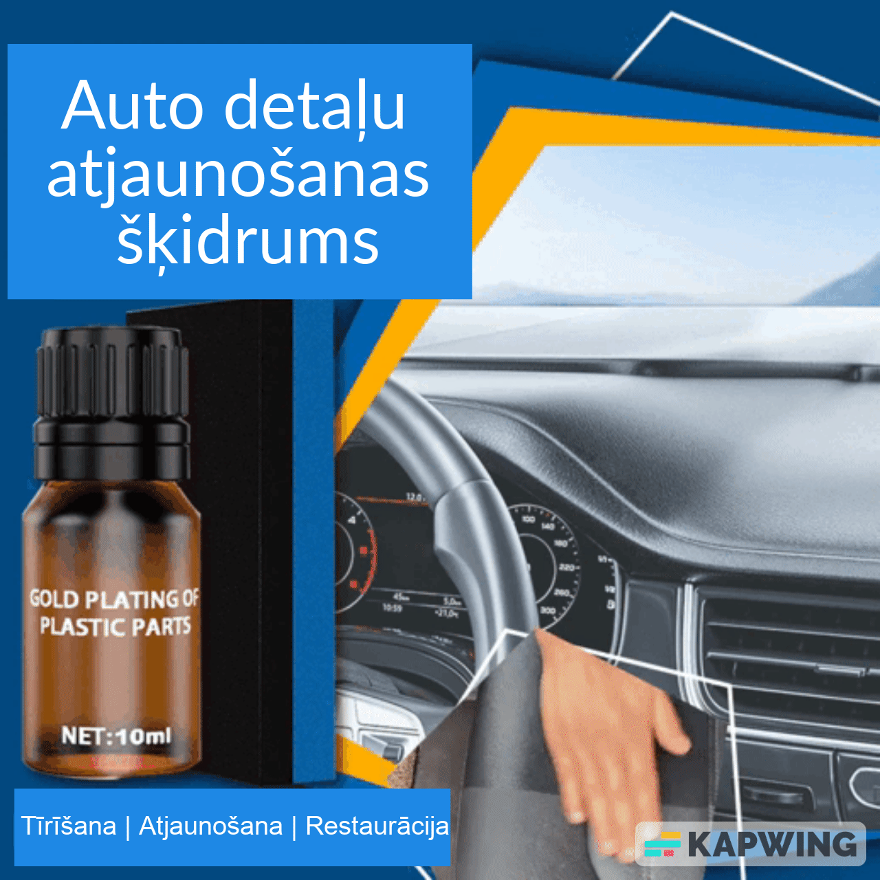 Auto mašinas detaļu atjaunošanas līdzeklis