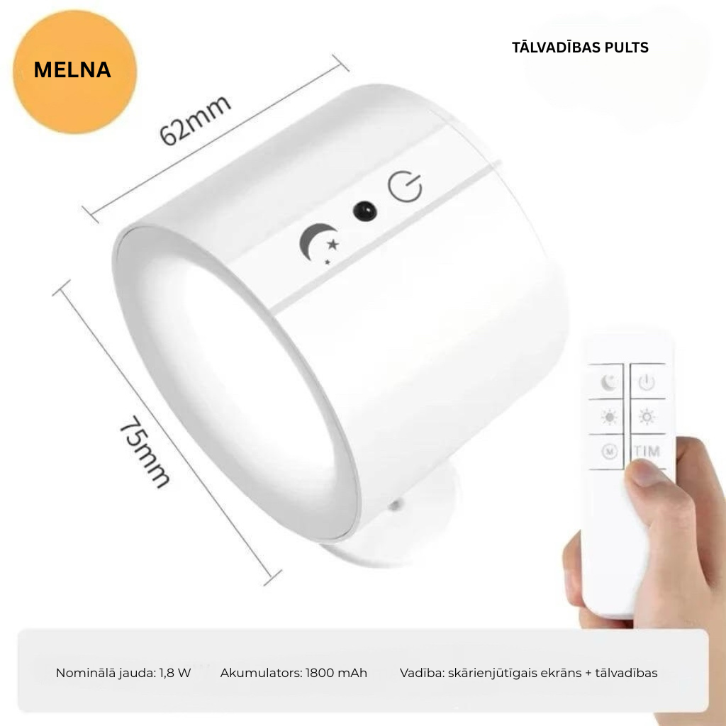 NordGlow – Magnētiskā LED sienas lampa ar diviem gaismas avotiem | Elastīgs apgaismojums katrai mājas telpai