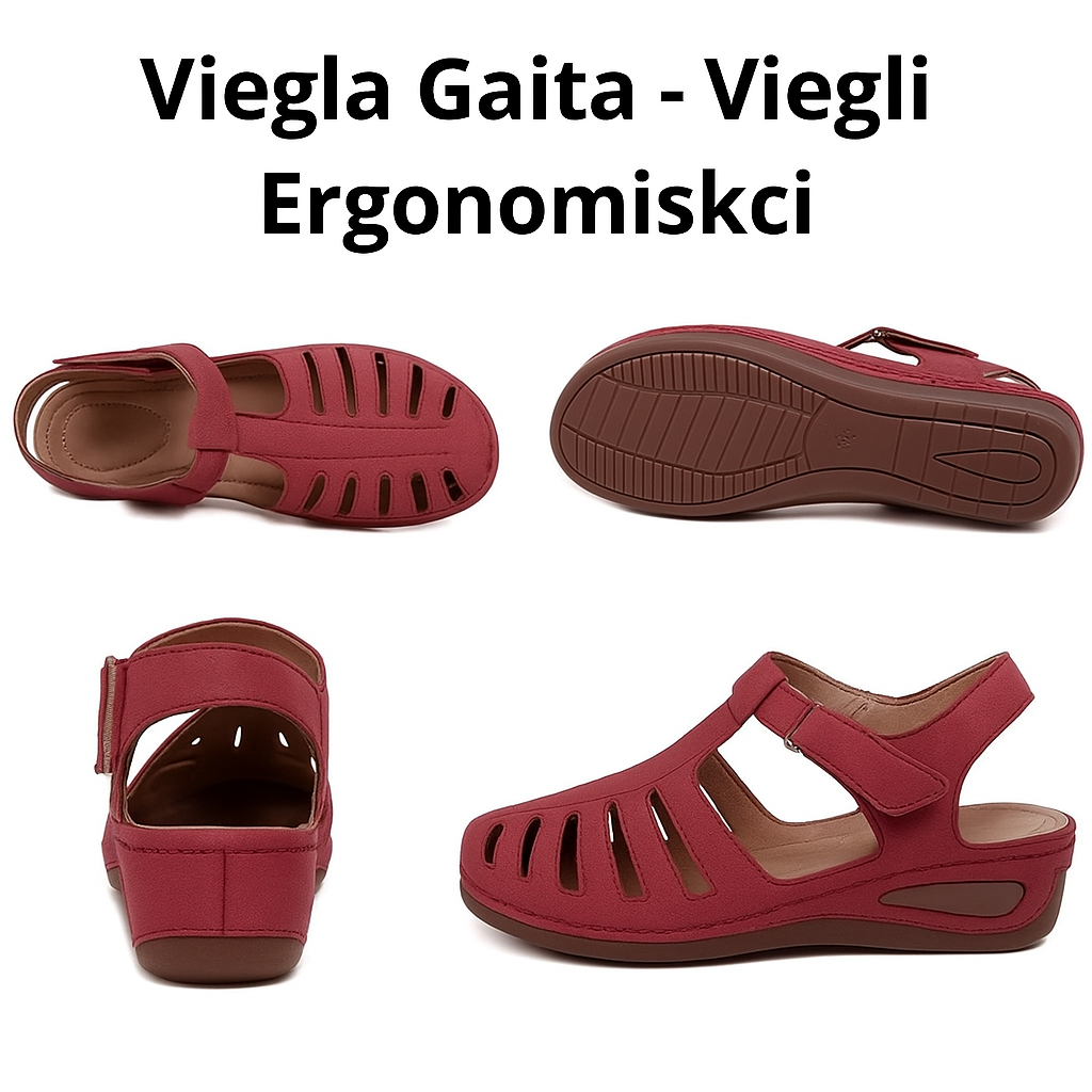 Vieglas ortopēdiskas ādas sandales – augstākās kvalitātes komforts