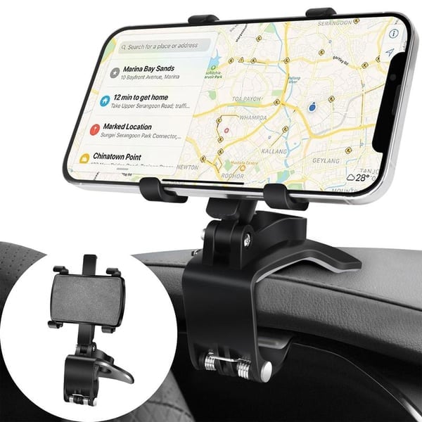 360 grādu rotējošs automašīnas tālruņa turētājs