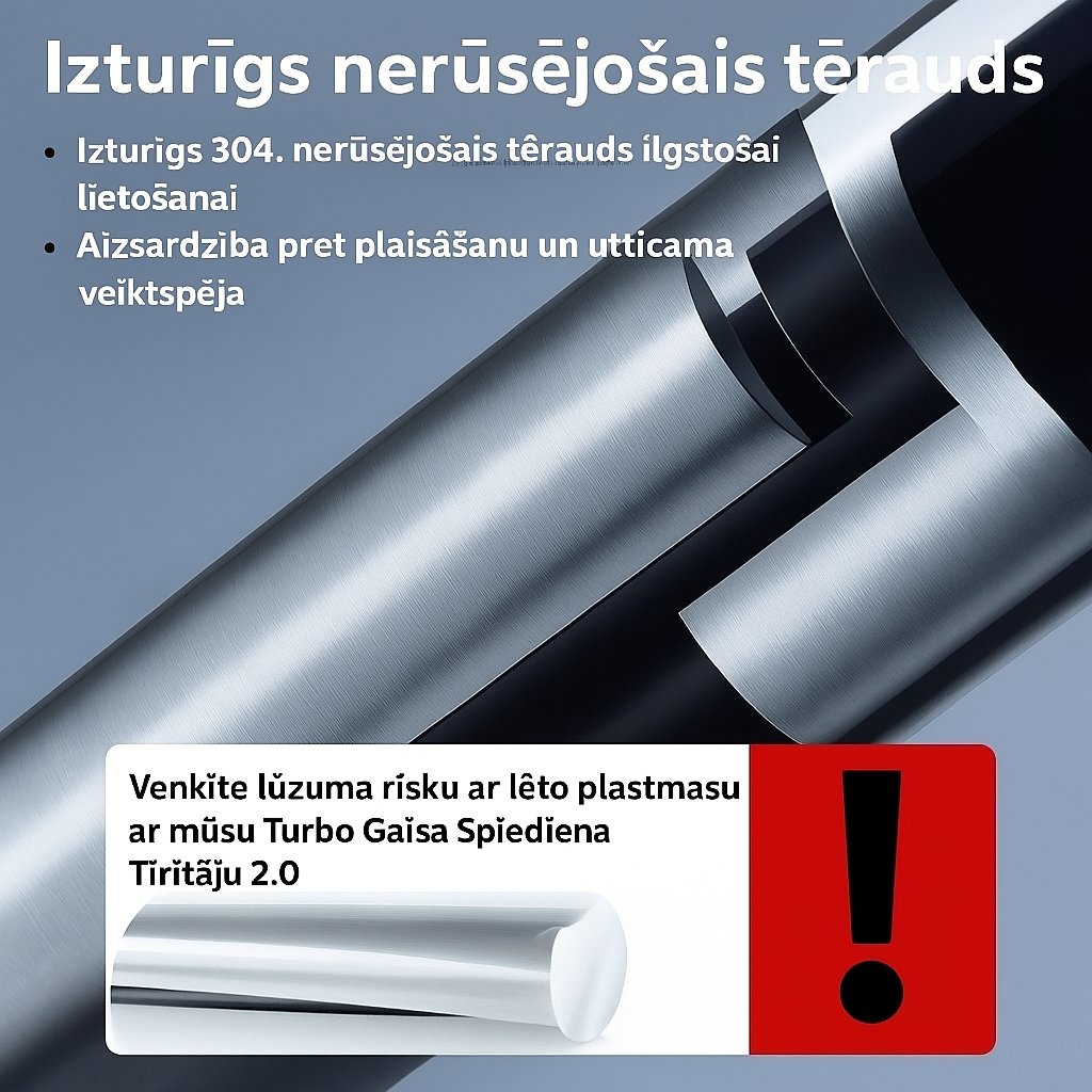 Uzlabots Turbo gaisa spiediena virzulis 2.0™ | Attīra visus kanalizācijas aizsprostojumus!