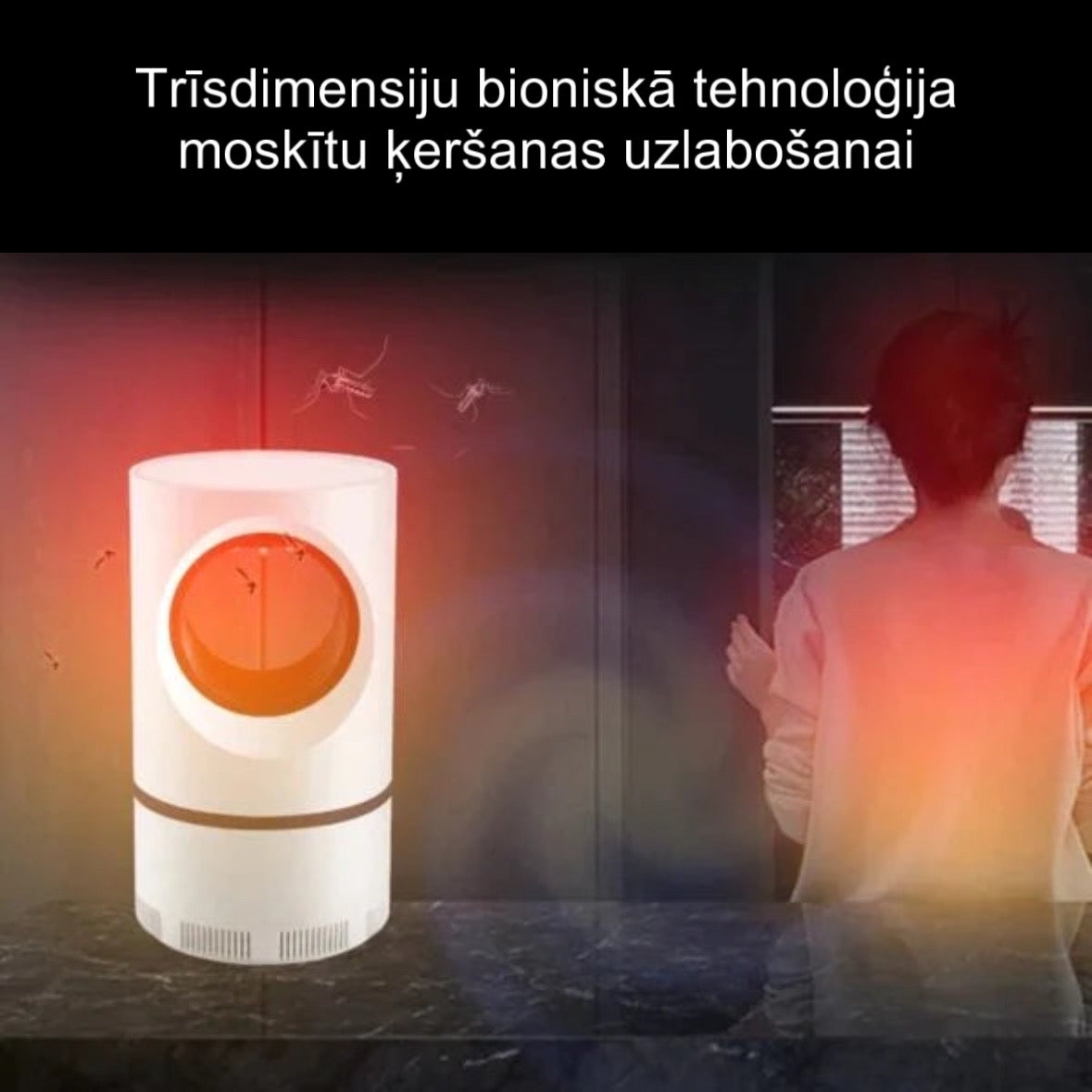 Elektriskā moskītu lampa ar UV gaismu