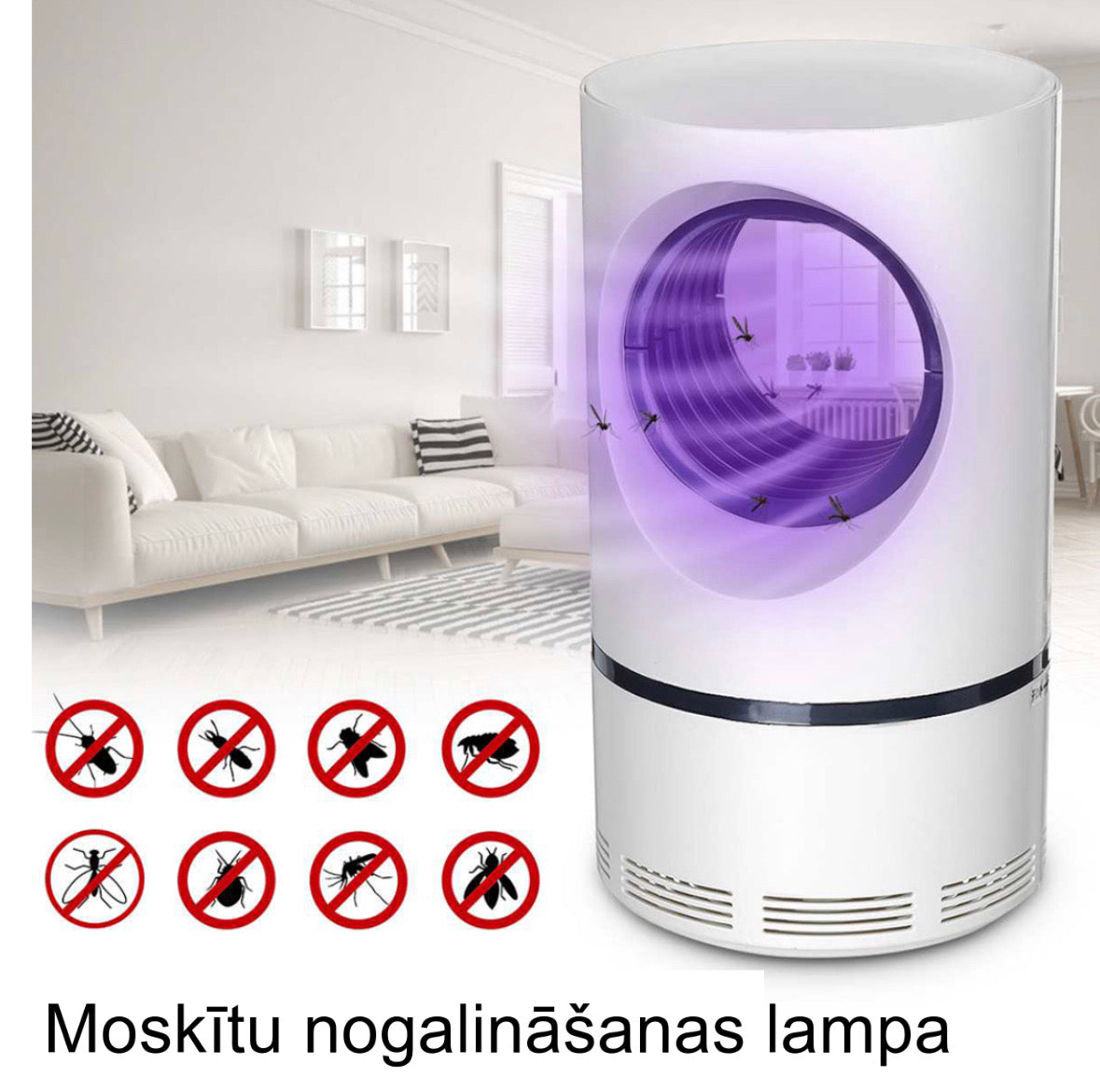 Elektriskā moskītu lampa ar UV gaismu