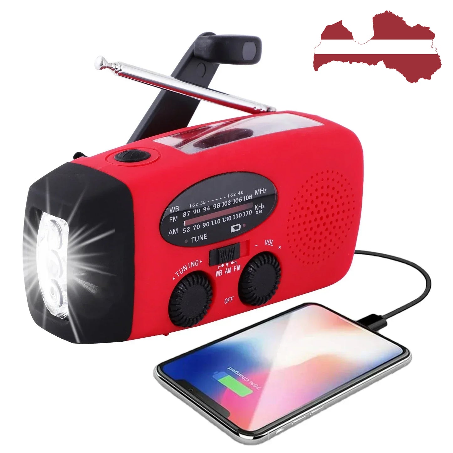 Radio ar powerbanku un elektrisko ģeneratoru – vienmēr gatavs krīzēm un katastrofām!