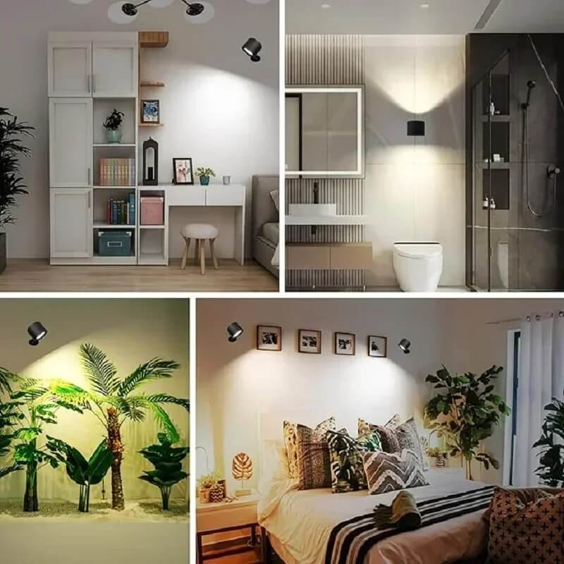NordGlow – Magnētiskā LED sienas lampa ar diviem gaismas avotiem | Elastīgs apgaismojums katrai mājas telpai