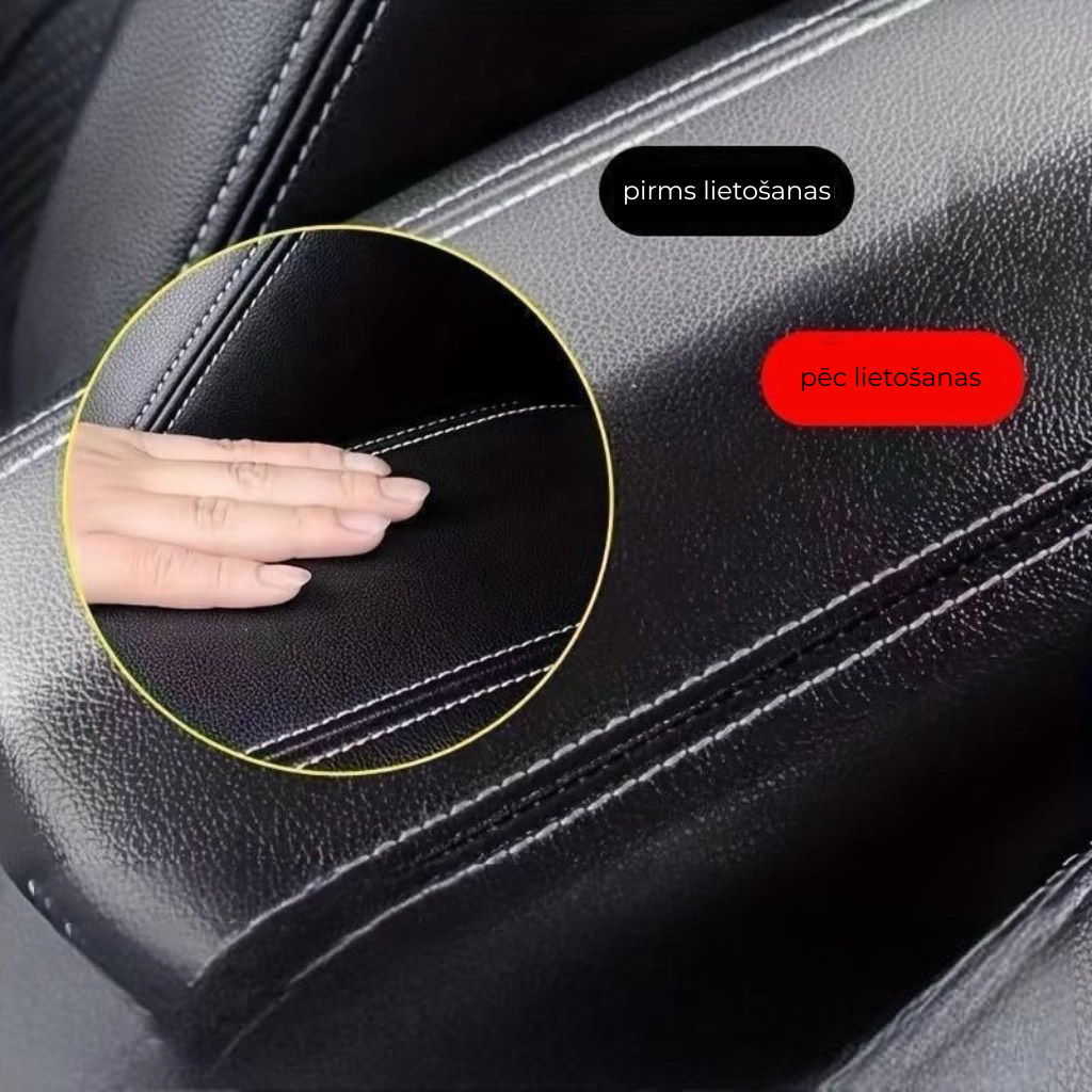 Ādas automobiļa sēdekļu kopšanas smēre