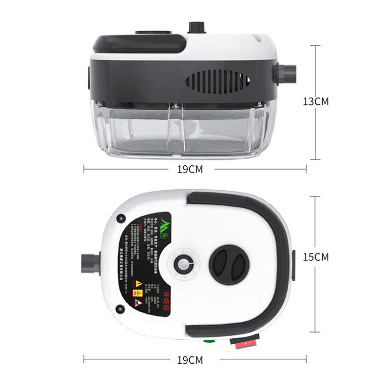 2500 W rokas tvaika tīrītājs ar augstspiediena un augstas temperatūras tvaiku
