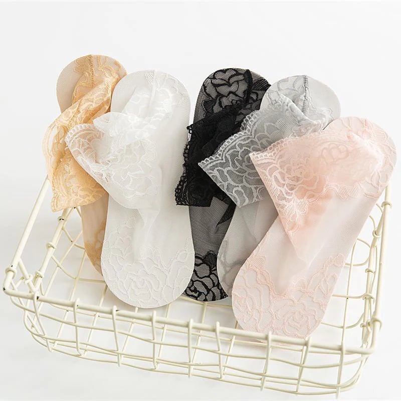 Sekssīgas mežģīņu zeķes sievietēm 🧦