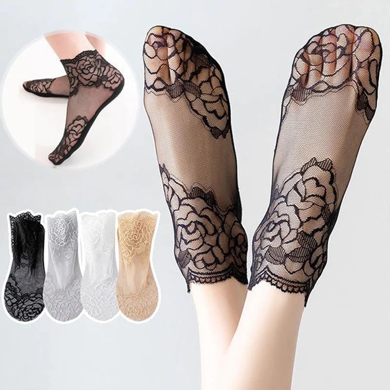 Sekssīgas mežģīņu zeķes sievietēm 🧦