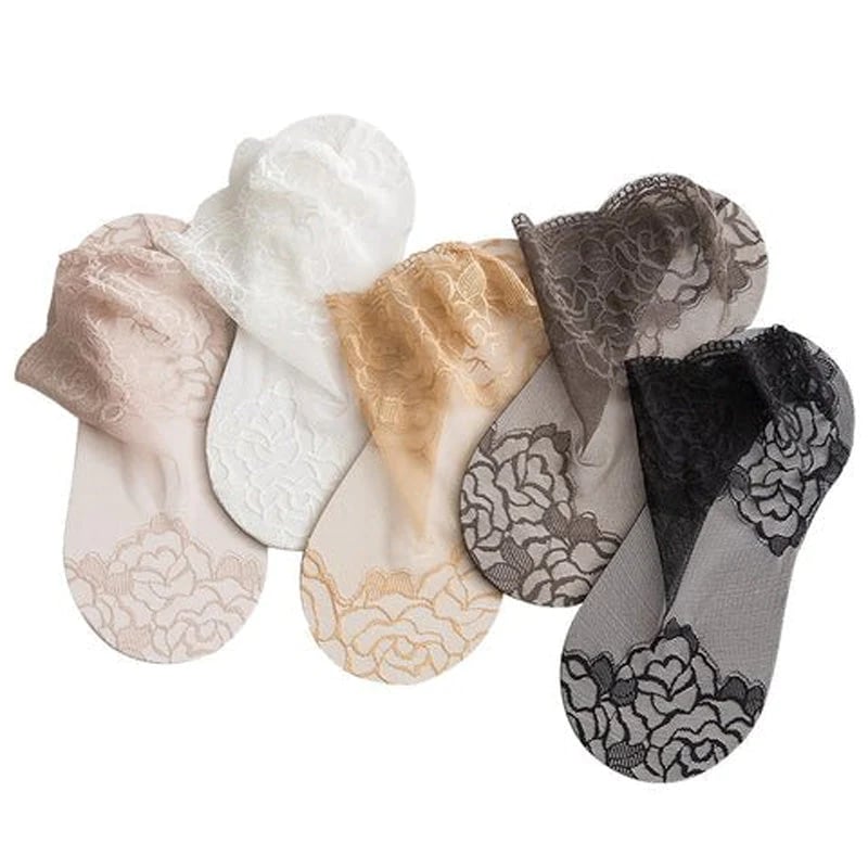 Sekssīgas mežģīņu zeķes sievietēm 🧦
