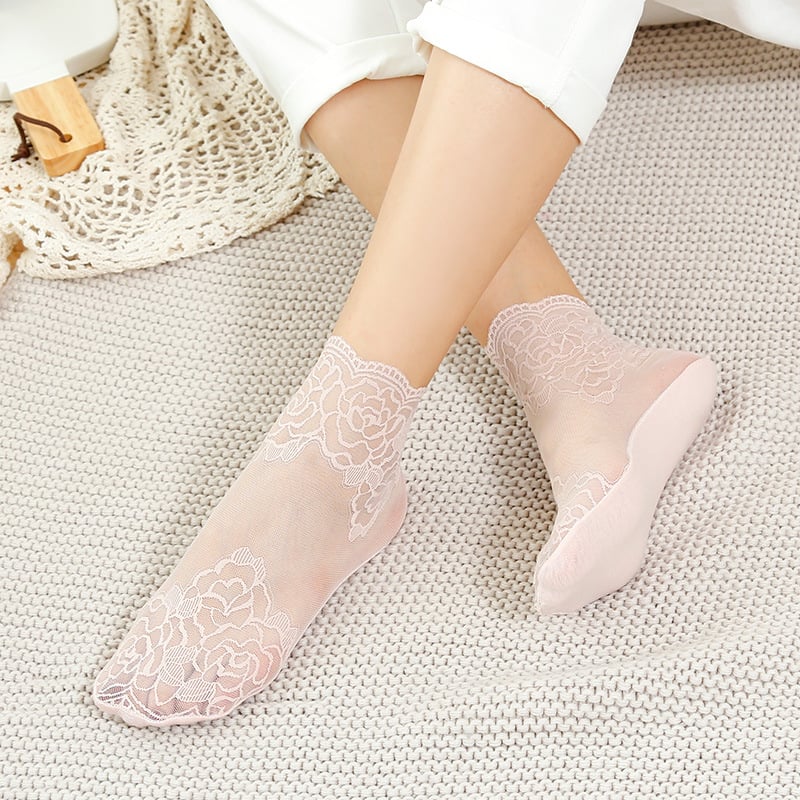 Sekssīgas mežģīņu zeķes sievietēm 🧦