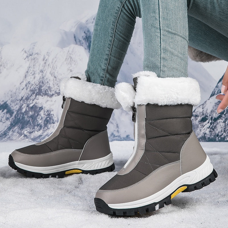 ✨ Sieklingi ziemas zābaki sievietēm – silts oderējums, viegli aiztaisāms rāvējslēdzējs, piemēroti sniegam un ledum ❄️👢