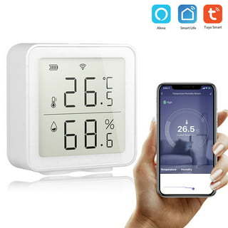Bezvadu iekštelpu temperatūras un mitruma mērītājs