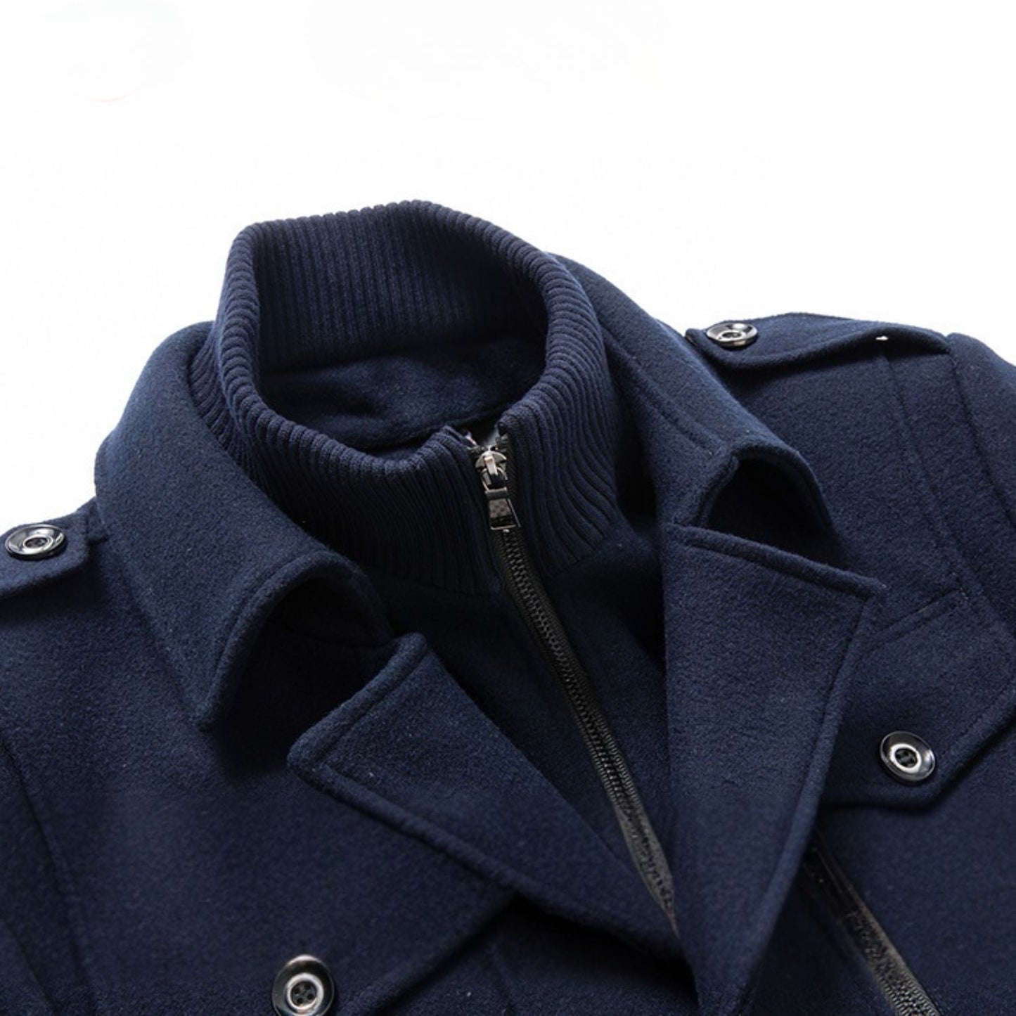 WoolGuard™ Peaky Blinders ziemas mētelis | Grezns vīriešu mētelis ar dubulto apkakli