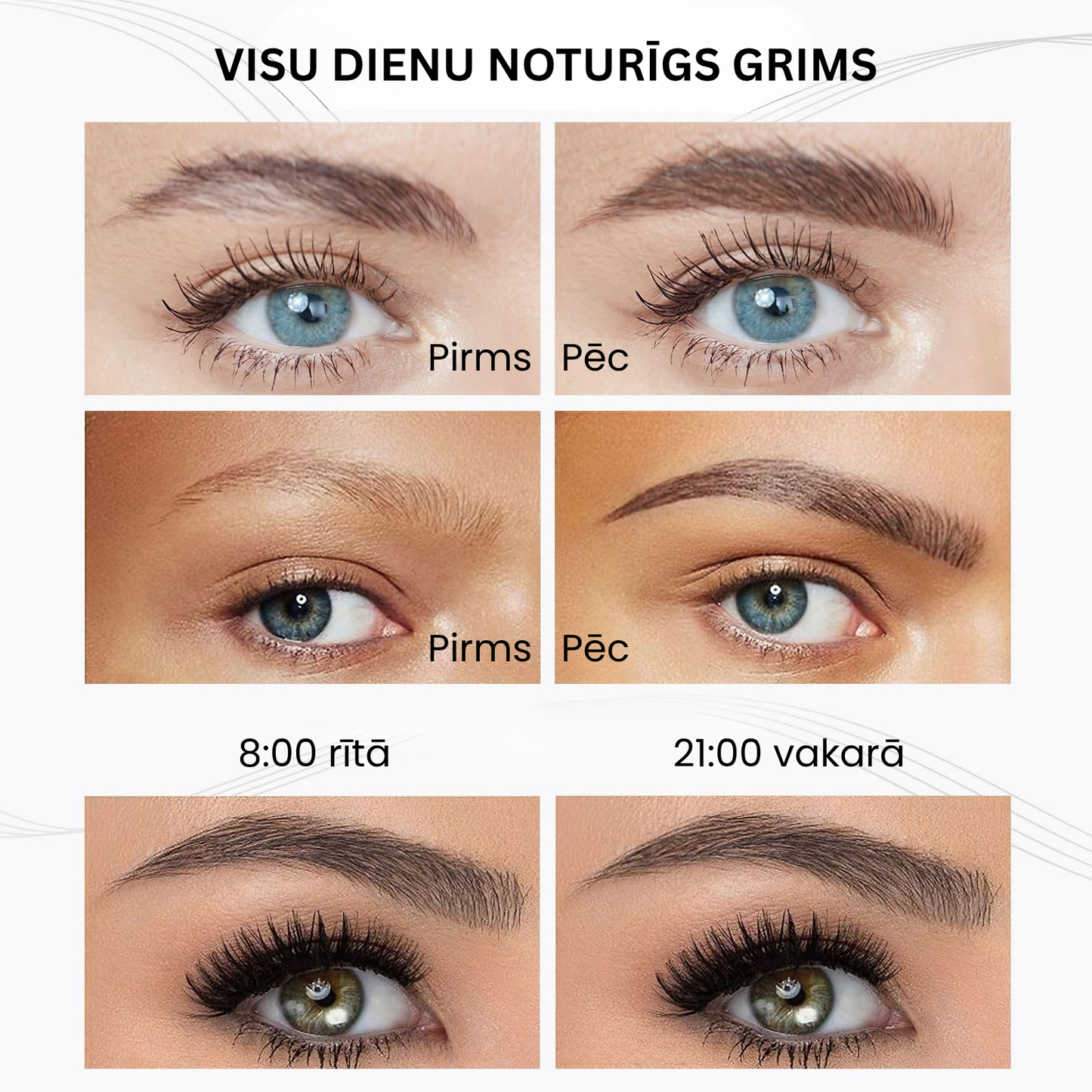 🔥 3D ūdensizturīgs mikropigmentācijas uzacu zīmulis