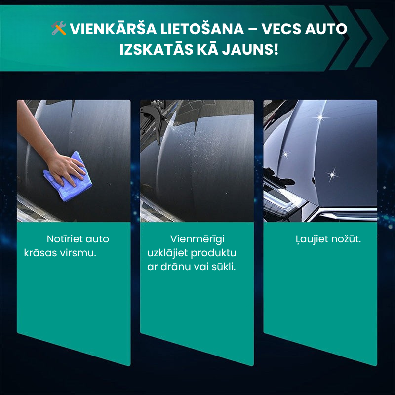 Šķidruma aerosols automašīnas detaļu atjaunošanai
