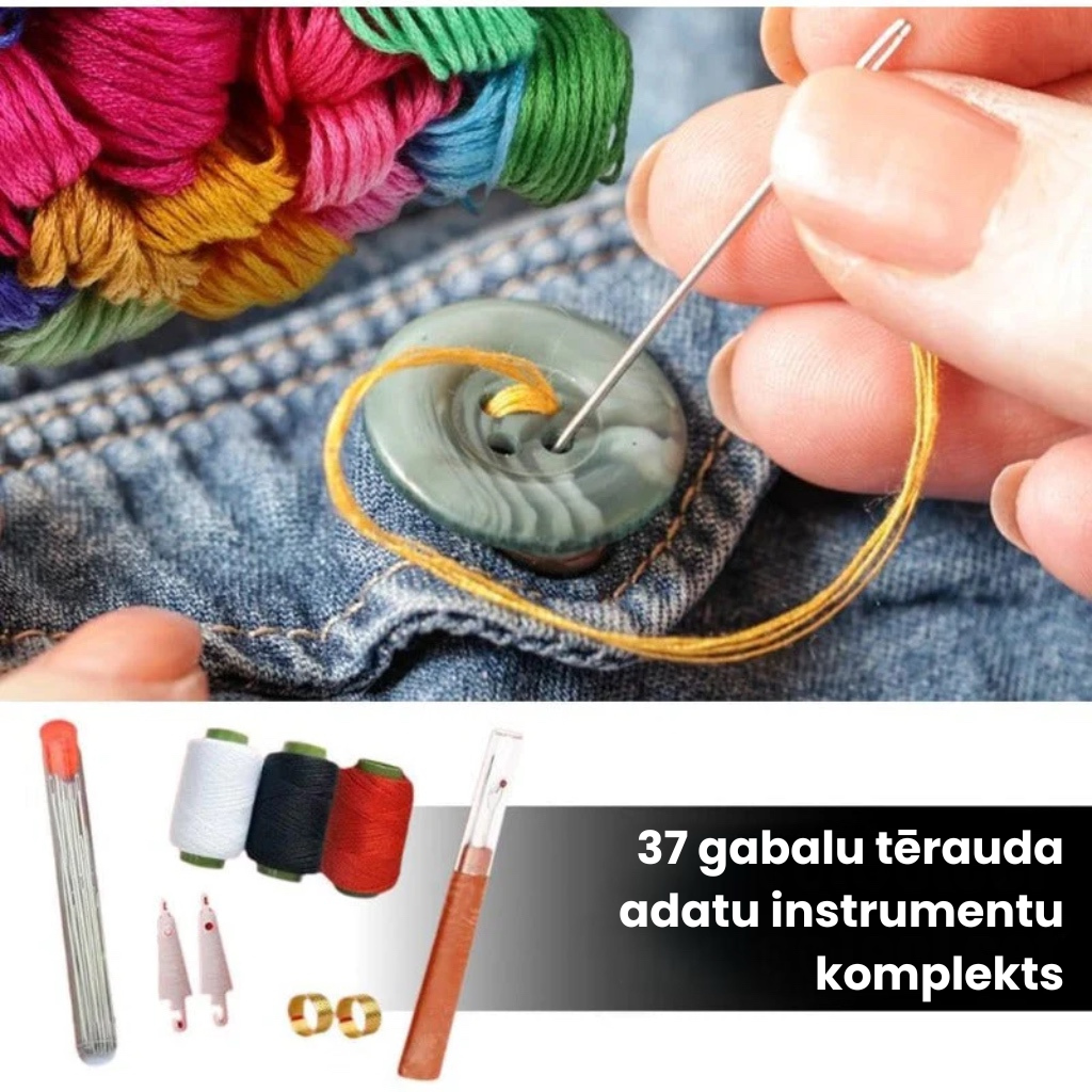 SewBuddy kompakts šūšanas komplekts rokdarbiem