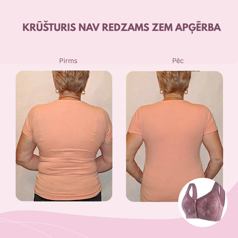 🎁🌸Ērts un mājīgs krūšturis ar priekšējo aizdari